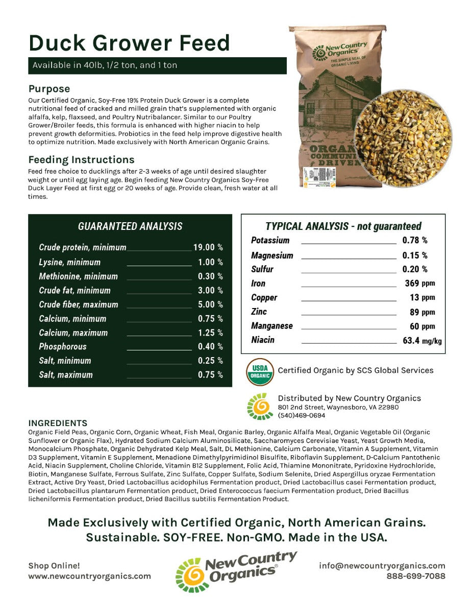 Duck Grower Feed