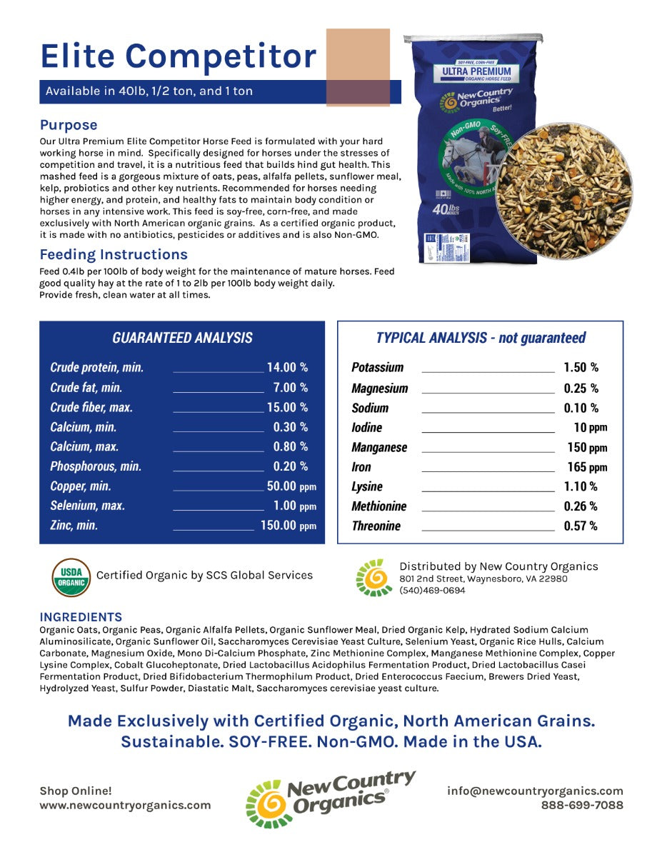 Elite Competitor Horse Feed