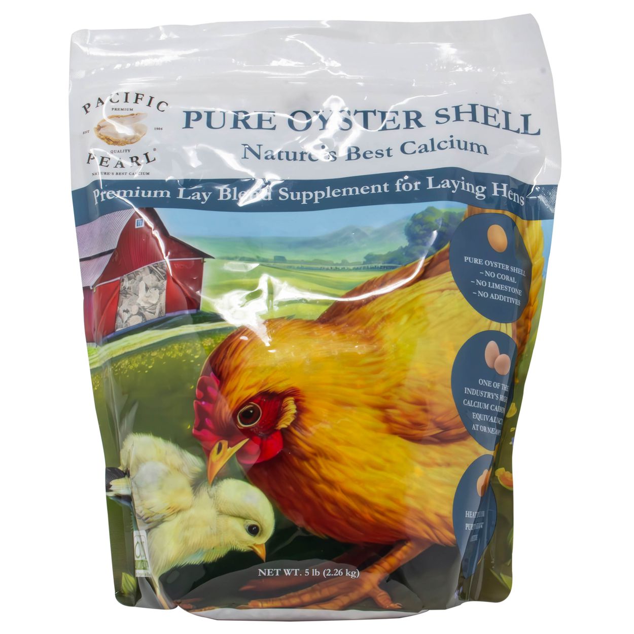 Pacific Pearl Pure Oyster Shell, 5 lb – A Little Hill Farm